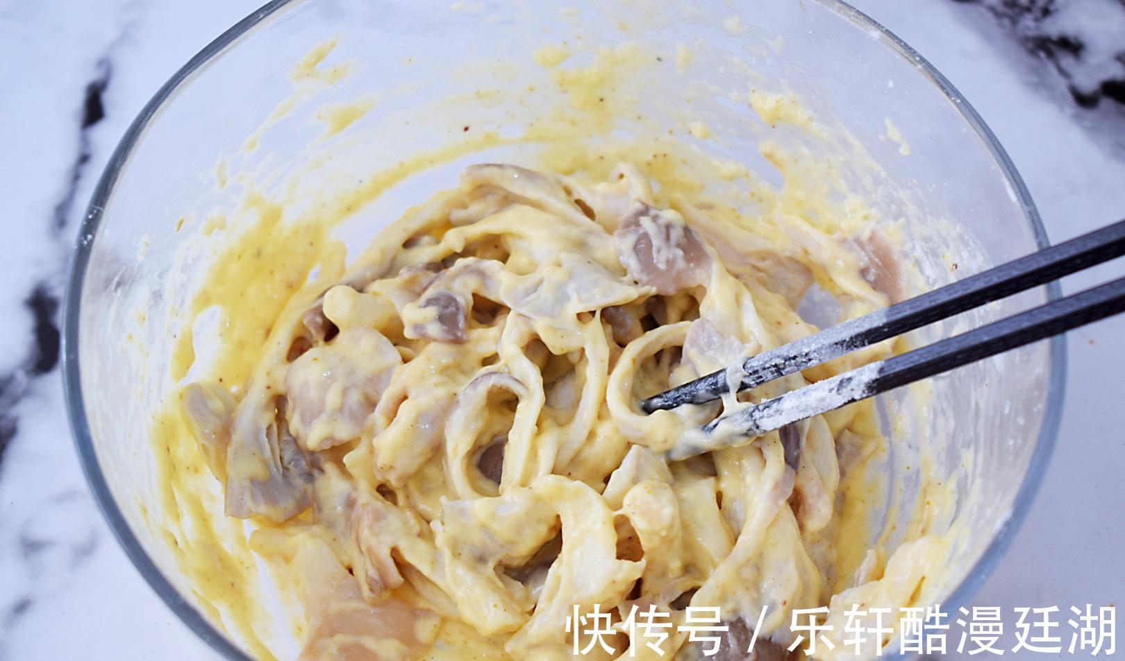好吃的干炸鲜蘑，五块钱一盘的美食，外酥里嫩