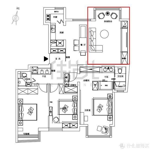 卫浴|绝!5口之家0杂物,只靠1扇门实现卫浴三分离