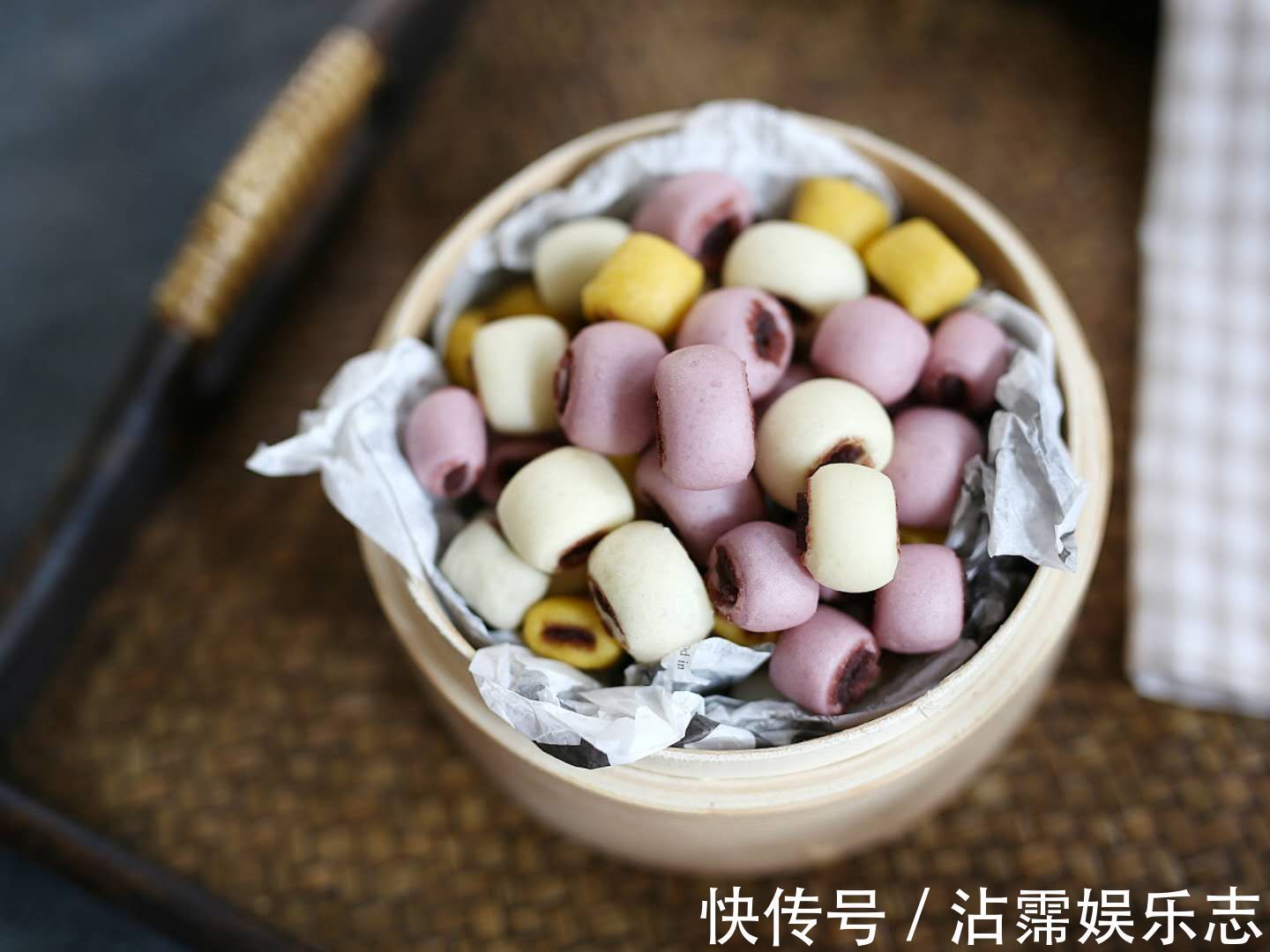 豆沙馅|馒头花样新吃法，儿子一次能吃20个，柔软香甜，好看又好吃