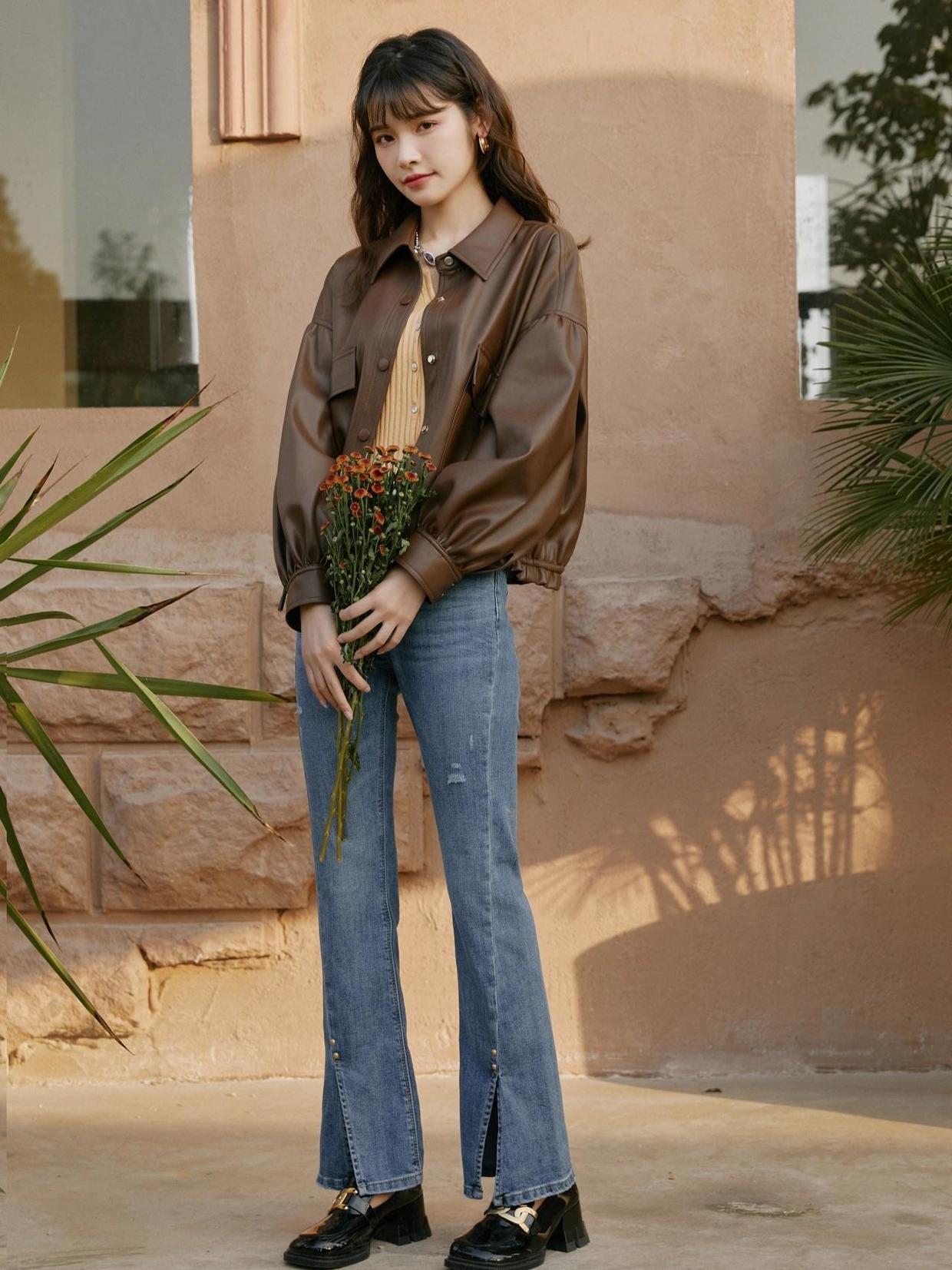 拜拜肉|冬天穿腻了臃肿的羽绒服,不妨试试皮衣吧,酷炫潇洒又百搭