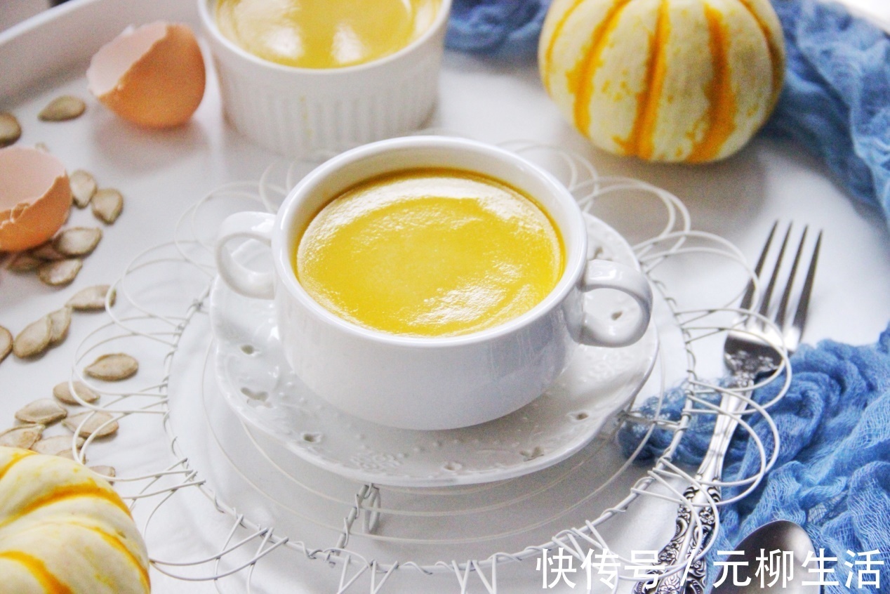 南瓜泥|烤箱版鸡蛋南瓜羹,美味鲜香,制作简单
