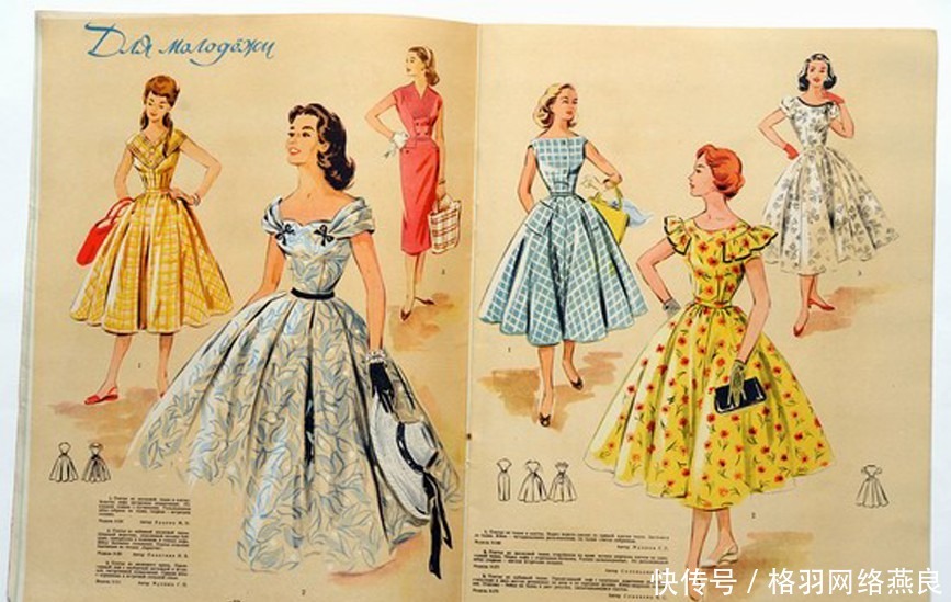 赫鲁晓夫|1957年的苏联时装杂志服装好漂亮模特好时髦