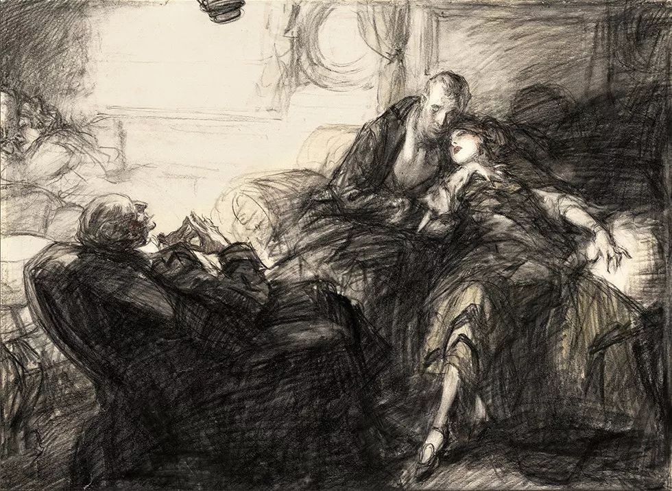 上流社会@美国最伟大的插画家,记录了上流社会的男男女女纸醉金迷的情景