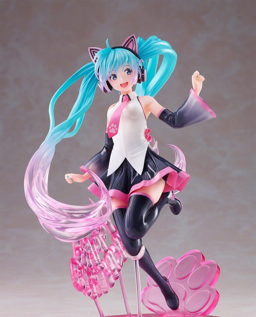 塑料|初音未来新款手办展示,原画清新可爱,发型采用半透明款式