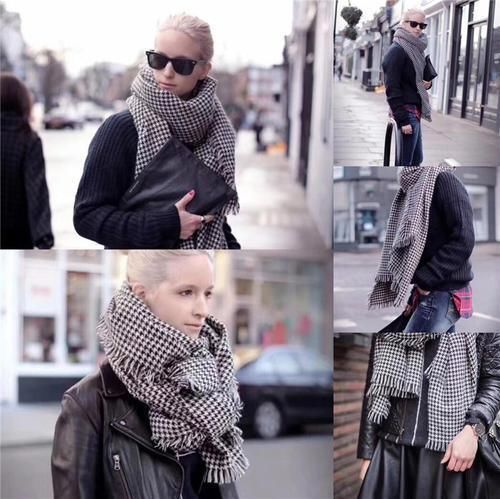 穿大衣怎样系围巾？这样三种搭配方式，让你回头率巨增