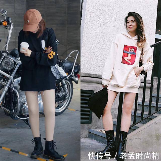 卫衣|讲真,卫衣下面不要老配牛仔裤,今年流行这样穿,时髦显瘦又显高