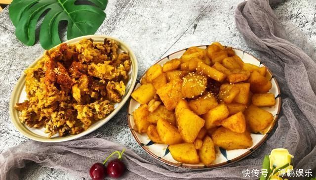 我和老爸的午餐,2个人2道菜有荤有素,老爸2碗米饭都没够吃