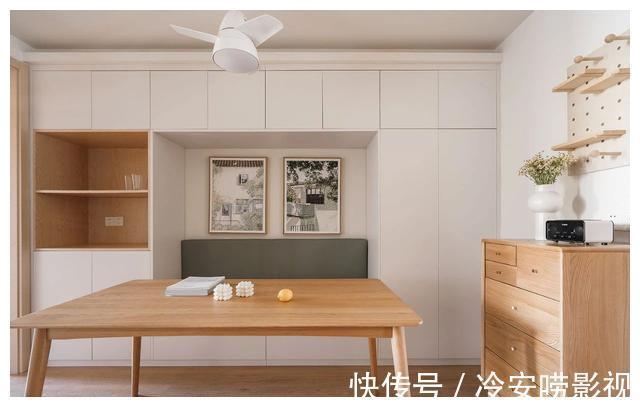 规划|50㎡手枪户型,变身通透两居室,还规划出三个办公区,太实用了!