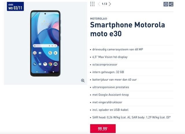 充电功率|Moto E30海外商店及官网上架:运行Android 11 Go