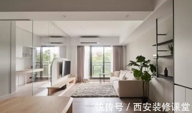 书房|电视墙砸墙或者玻璃,放大空间