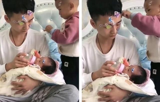 孩子|最年轻爸爸走红,带娃被误认为是哥哥,妈妈解释道这是娃他爸