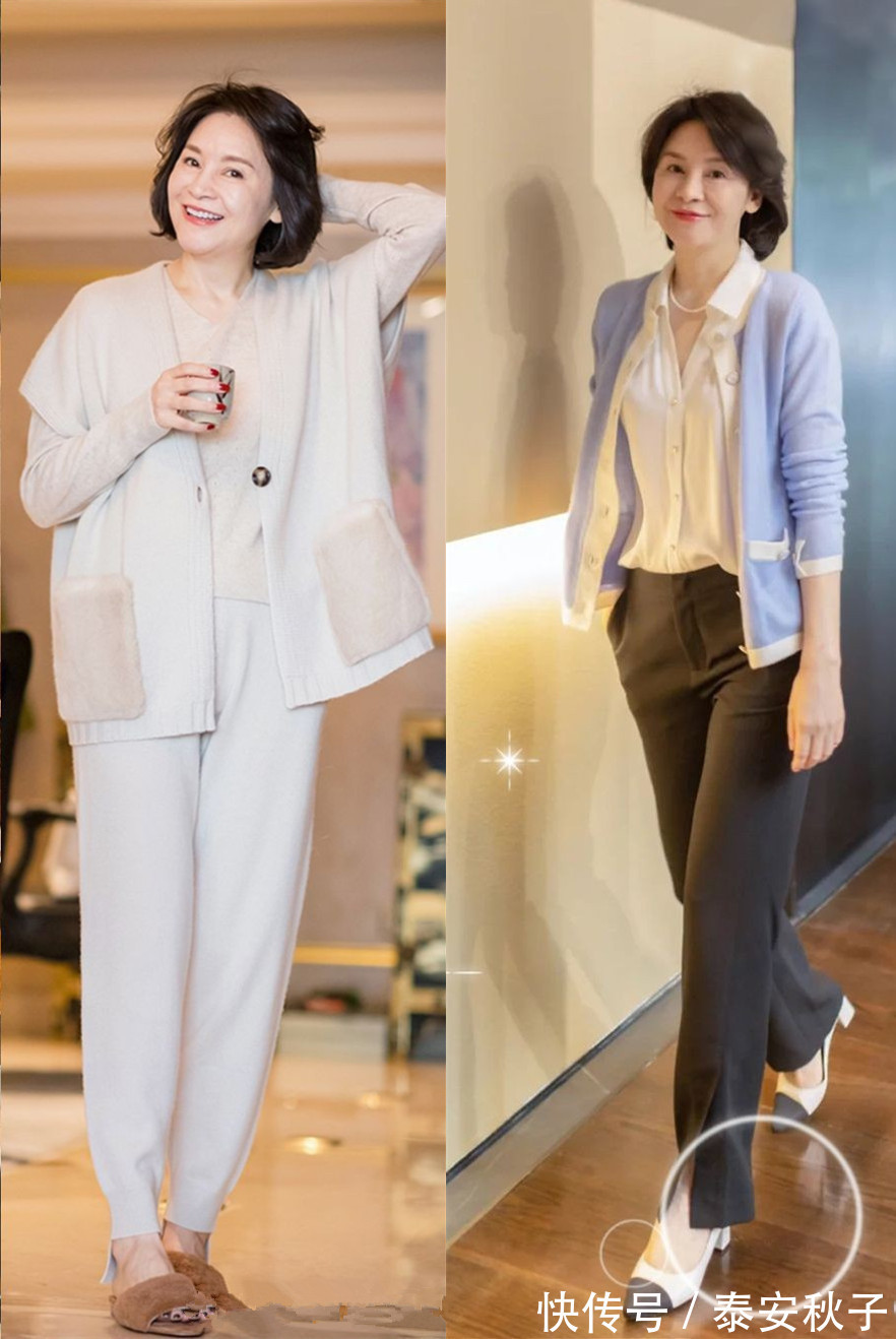 羊毛衫 被中年“大妈”惊艳到!真正优雅的女人:50岁+依旧很美、很高级