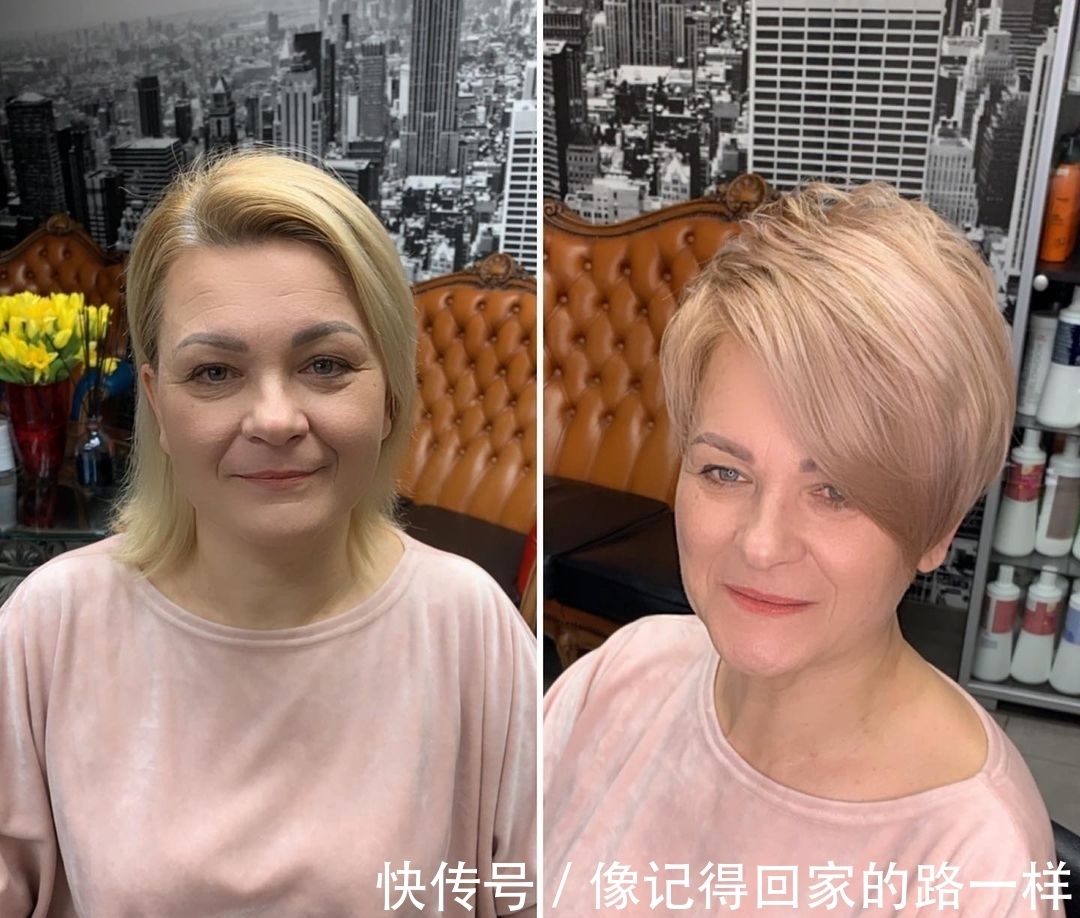 斜刘海|换发型就像换脸,中年大姐也能大不同,你看美不美