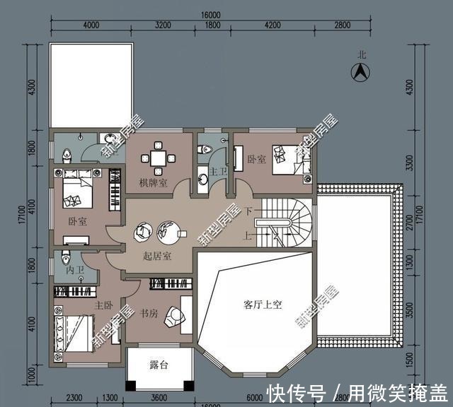 毛坯|农村别墅怎么盖才好看挑空客厅+套卧，这8套图纸25万起建！