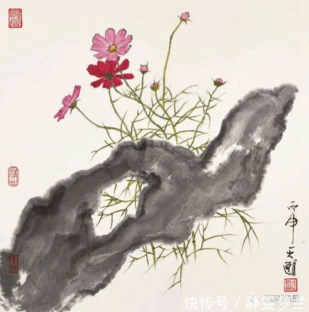 杨善深#岭南派大师杨善深之子的花鸟、山水和人物!