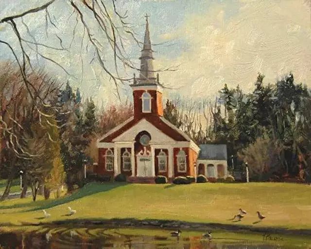 油画#加拿大画家Lili Anne Laurin的风景油画,在形色光影中倾洒出绝美风景