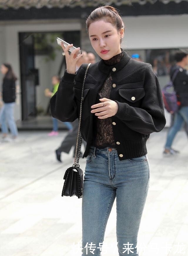 皮裤|街拍,牛仔裤,皮裤,裙子,你喜欢什么?