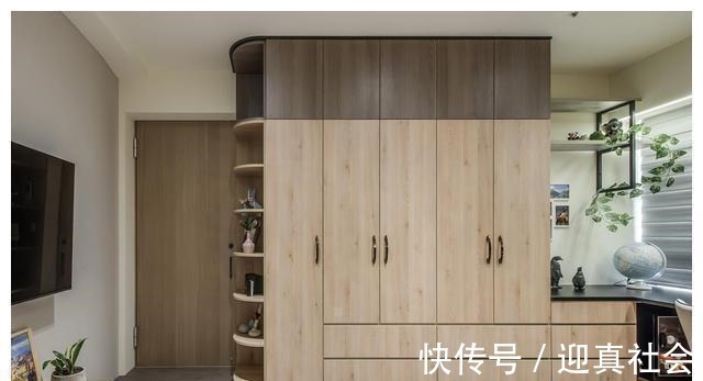 墙面|116㎡三居室，巧用室内门，打造极具灵活开阔感的新家！