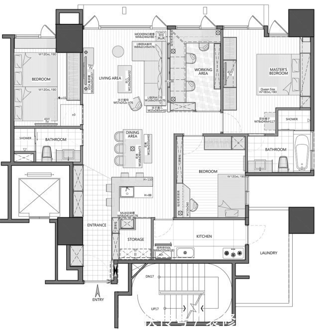 三居室|133平现代风三居室,亲眼看见自己的房子逐渐的有了家的味道