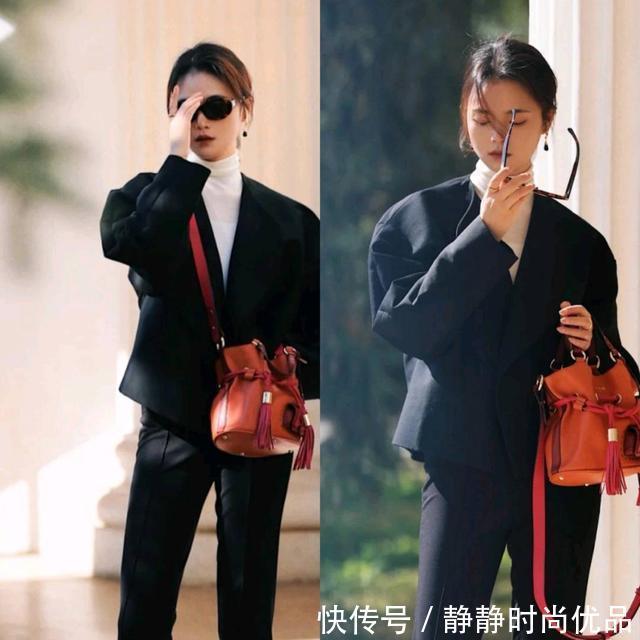 穿搭 不要觉得黑白色太单调!参考秋冬搭配示范,这样穿简约又高级