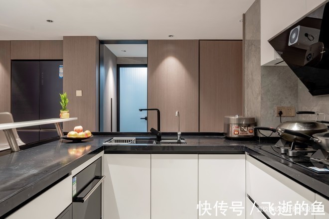 钢结构|127㎡客餐厨一体-洄游动线极简美家！