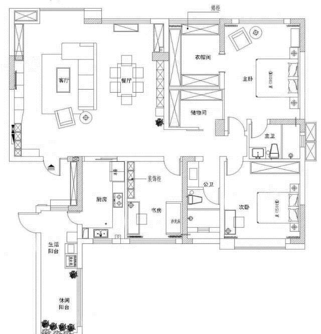 三口之家|打通阳台和客厅,100平的房子竟秒杀了200平的大宅!