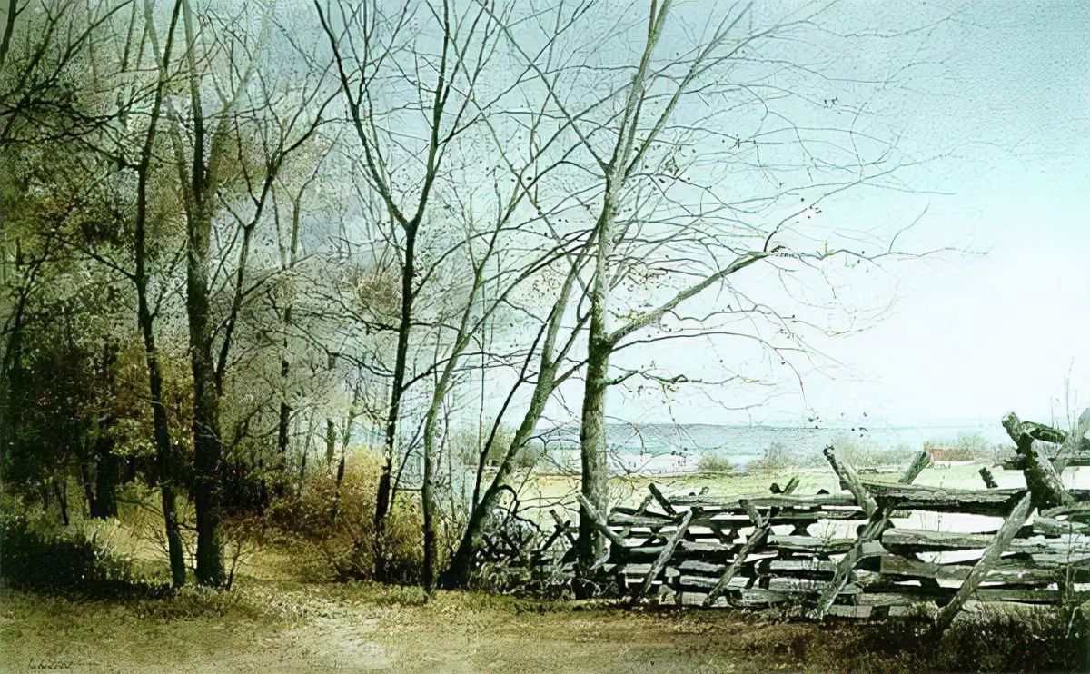 绘画&乡间记忆水彩画家RayHendershot的乡村风光和古色古香的静物绘画