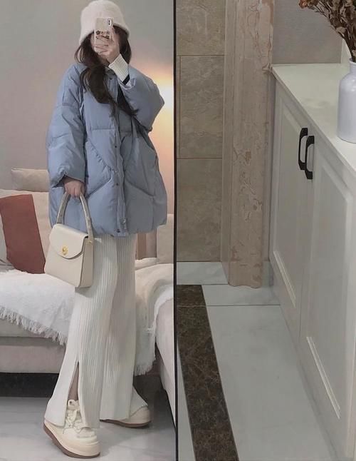 冬天穿棉服，除了黑白色，还有这“3个”颜色也很好看！