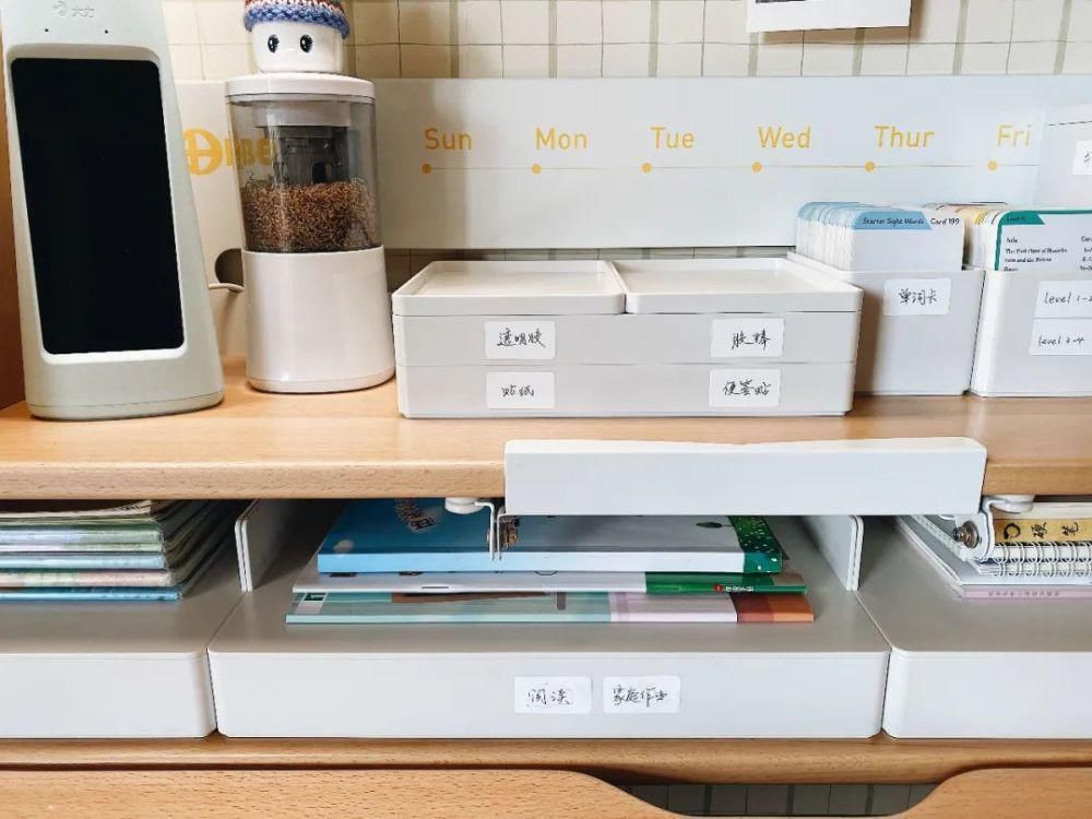 muji|被催了一万遍的书桌收纳来了！照着收没错！