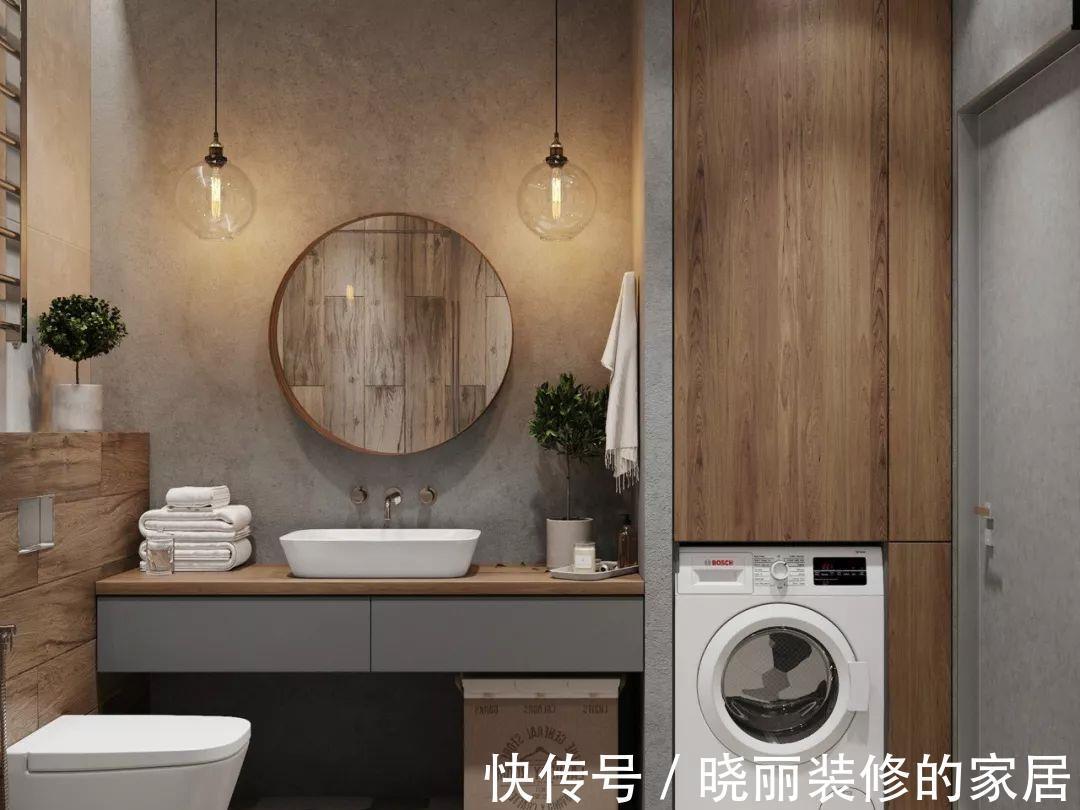卫生间|5㎡的卫生间怎么放洗衣机？看完就知道了！