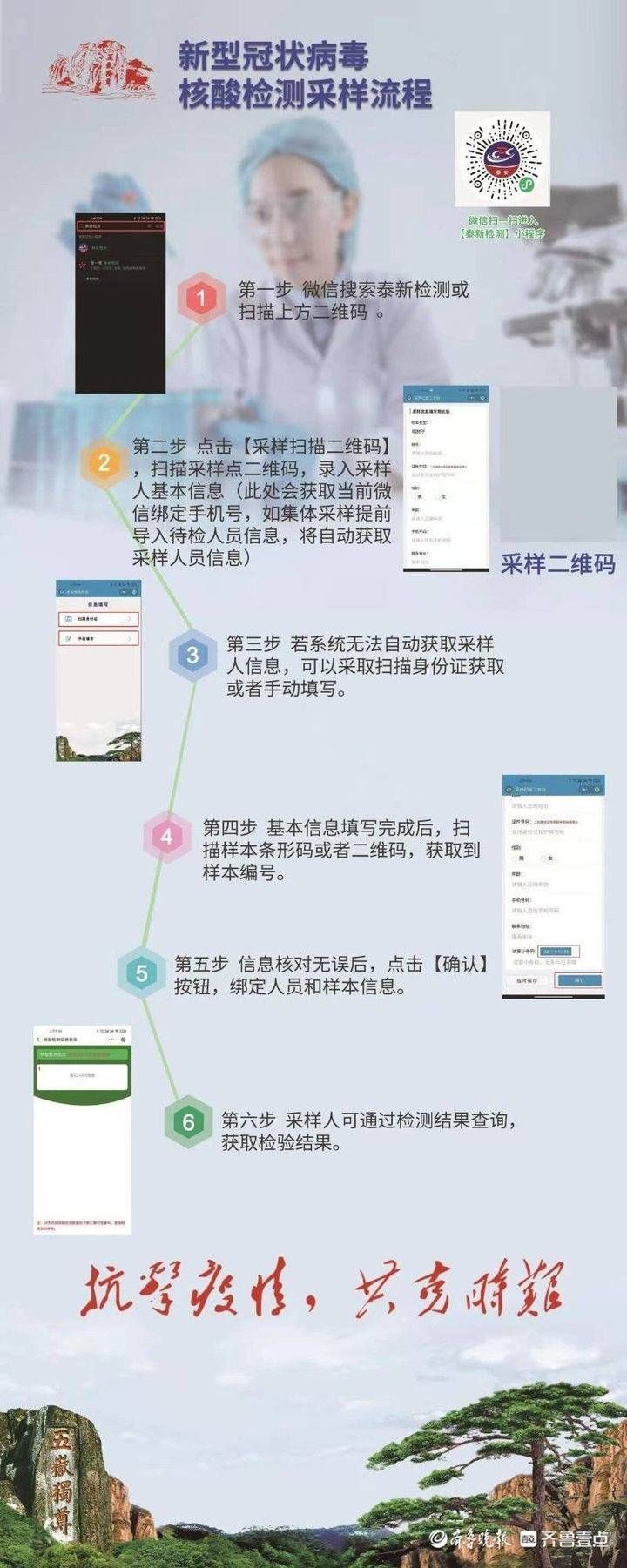 泰山区启用核酸检测信息统一平台