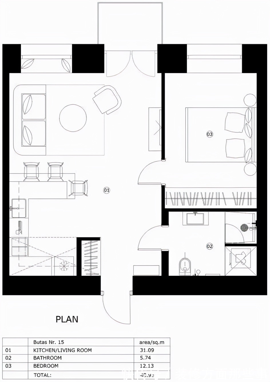 宽敞|49㎡小户型现代混搭风,冲破空间局限,让小家更宽敞明亮!