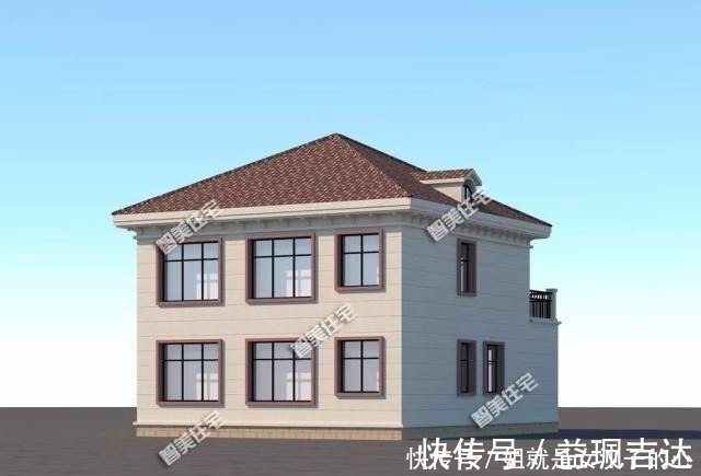 平面图|宽9-10米之间的两层别墅，第二栋不仅漂亮，造价仅18万！