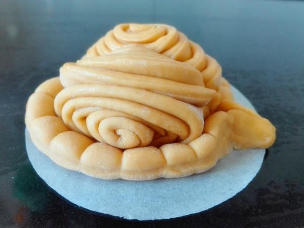 发酵|南瓜心形花卷(一次发酵)