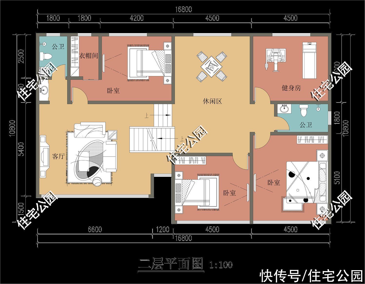 露台|谁说农村别墅一定要有罗马柱?看看这10套户型,每套颜值都很高