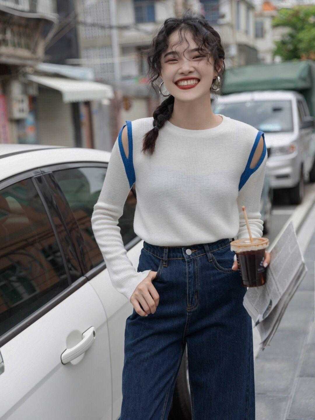 穿搭|小个子女生这样穿,有点甜,还特别时髦,显高还显瘦