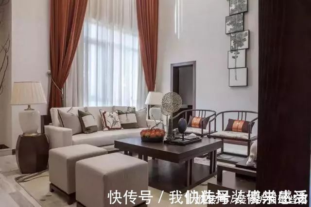 设计|新中式别墅设计,落落大方,袅袅炊烟树外饶,一抹写意浅墨清韵