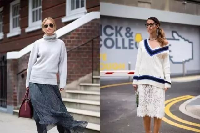blind 早春穿什么毛衣+半身裙,让你时髦又有文艺范,满满女人味
