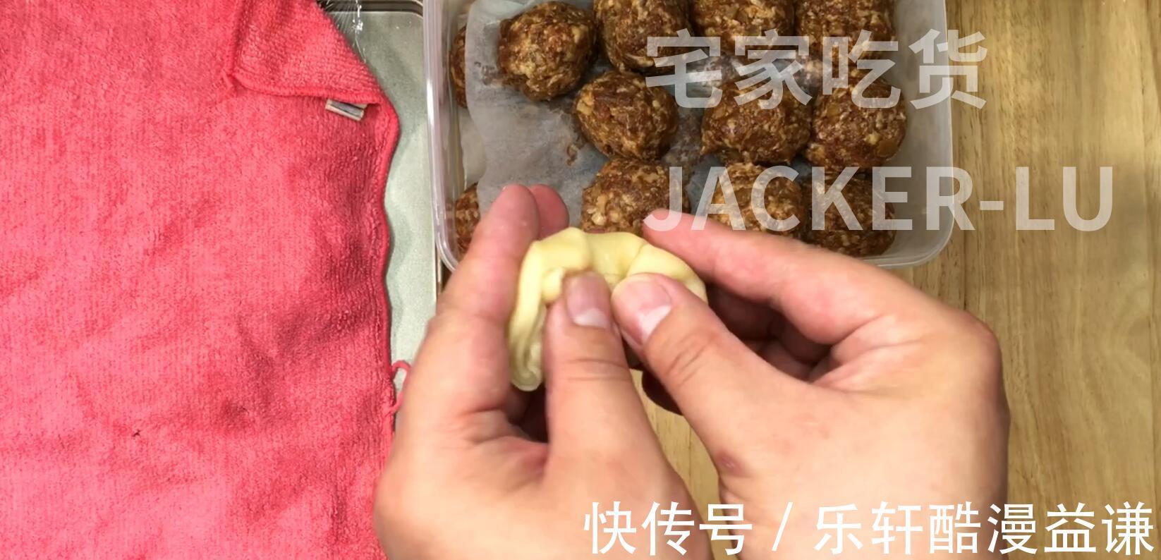 大包酥|榨菜鲜肉月饼,第一次尝试大包酥,又酥又香超级好吃。