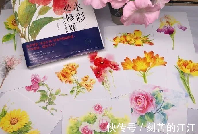 花瓣@水彩这样画,也太美了吧!居然把花瓣画出透明的感觉,看完忍不住保存!