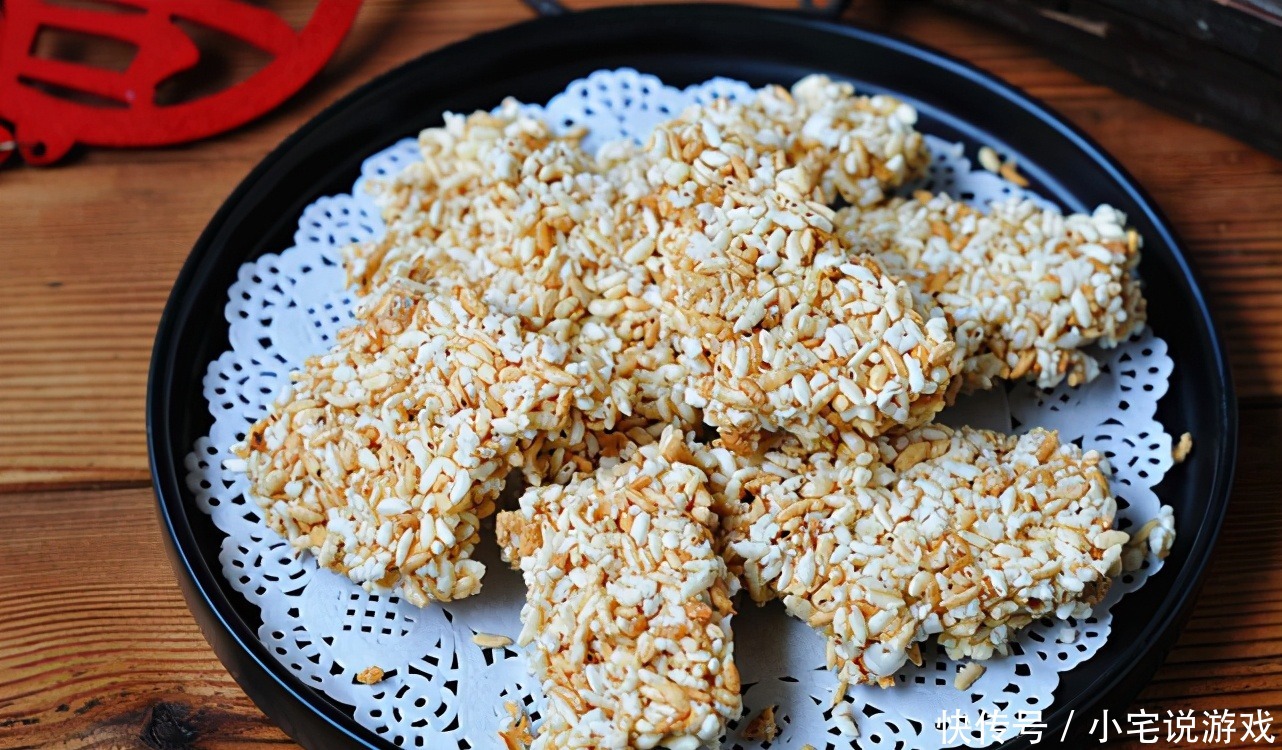 大米丢进锅里,个个爆开花,简单3步,轻松做成米花糖,超健康!