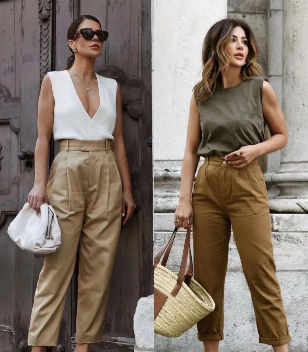 亮色系|职场女人不知道怎么穿?4种搭配方式,轻松打造高级的商务休闲风