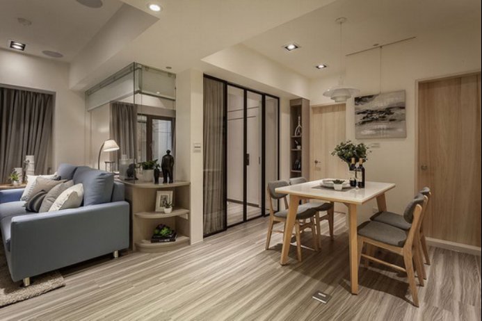 户型|66平北欧小空间，清新自然配色，小户型也能打造交流互动空间