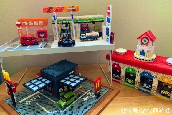 达人|日本达人手作!立体拼豆组成的世界:超萌的像素风