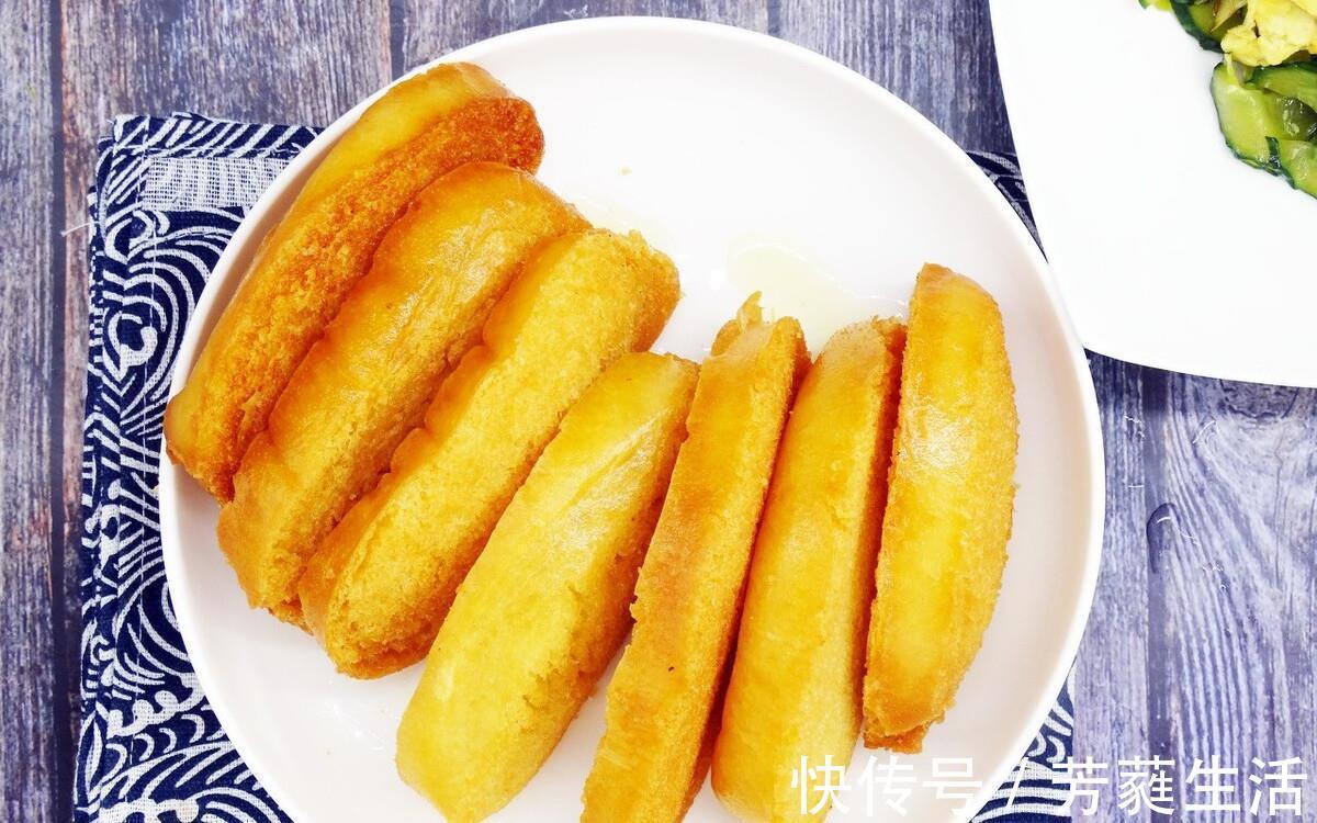 馒头片|炸馒头片，只裹蛋液是错的，多做1步，馒头片不吸油，外酥里软
