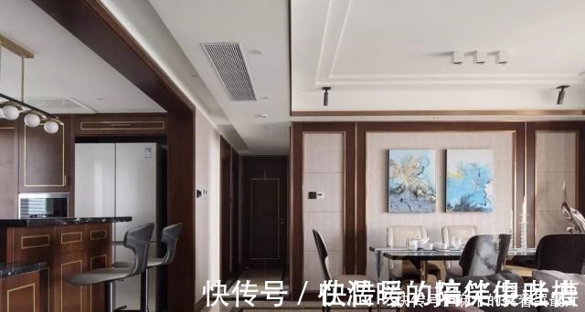 石纹砖|140平三室装修,难得一见的精致高雅空间,主卧色调太美了!