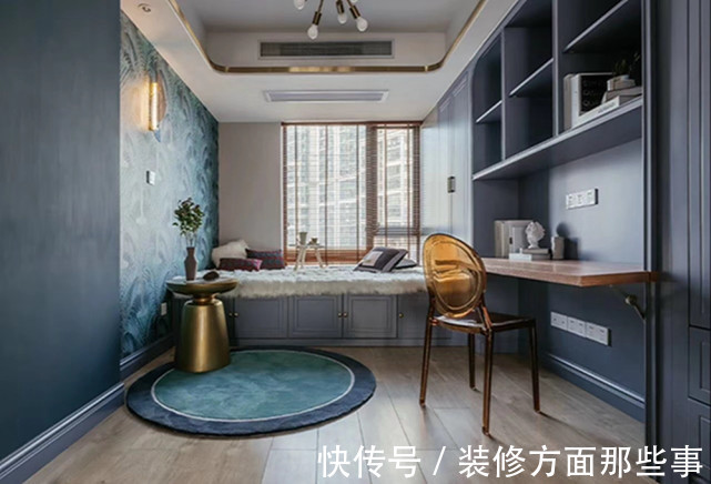 客厅|118平美式风三居室,再简单的设计也是美的?仪?式