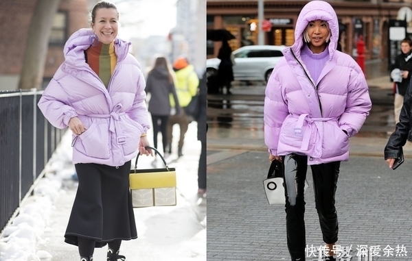 腰带|冬季穿羽绒服的小技巧,配条腰带来收腰就可以显瘦又显高