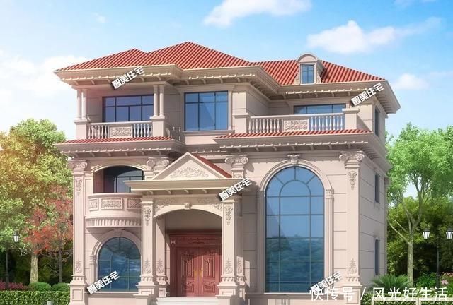 堂屋|漂亮气派的简欧别墅,多阳台+挑空客厅+堂屋,不可能不爱