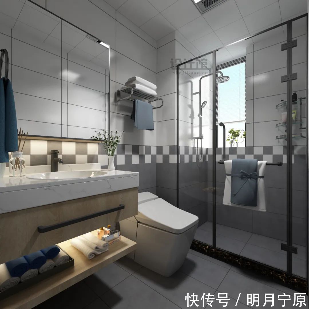 拼色系|卫生间贴什么瓷砖?不光要好看,防滑与打理也很关键